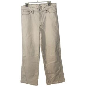 Signature by Levi Strauss Weekend Wide Leg in Cream Size 8 Like New Condition